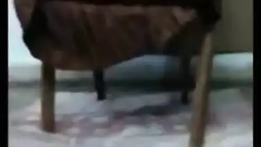 Homemade sex video of Indian woman in hijab playing with long dildo then pees