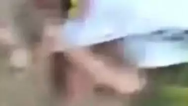 Two local boys fucking beauty village girl outdoor In bushes. Desi XXX mms