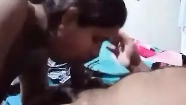 Adorable Desi wife with big tits blows and rides XXX prick om cam