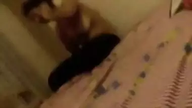 Horny Indian female is prepared for adventures so she flashes tits in porn vid