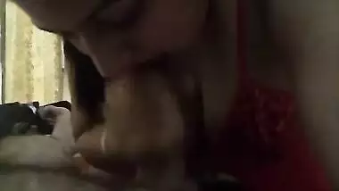 Mere Lund Ko Chaat -Horny Bhabhi in Red Nighty Dirty Hindi Audio