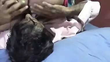 Horny desi bhabhi enjoying her pussy licking by hubby with loud moaning