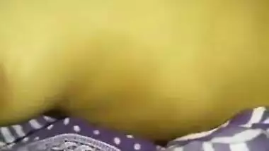 Before going to sleep Desi minx with perky XXX tits records sex clip