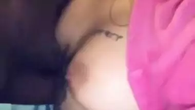 Cutie's nipples are so delicious that the Desi boy can't stop licking them
