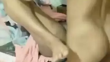 Homemade sex of a man fucking his wife on the kitchen slab