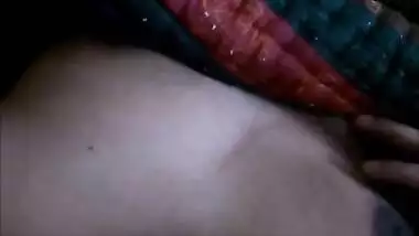 desi preggo parwati with her husband showing swollen belly and milky tits part- 6