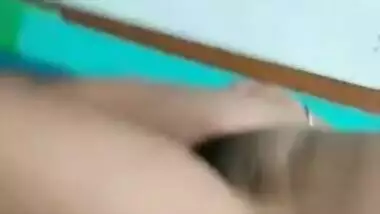 Naked Desi bitch records her huge boobs and XXX spreads her twat