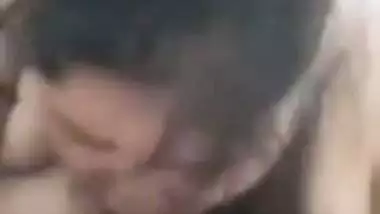 Chubby lady sucks a dick and records blowjob MMS