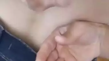 Young Girl Sucks Dick Like Lollypop And Pushes It In Her Beautiful Boobs Nicely