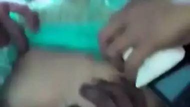 There's no problem for XXX Indian wife to pull sari up for loved man